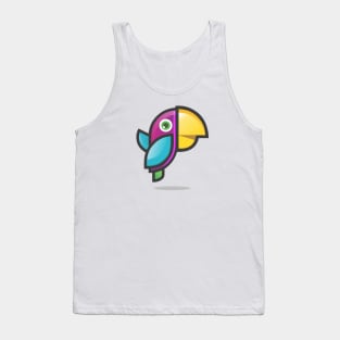 Funny parrot Tank Top